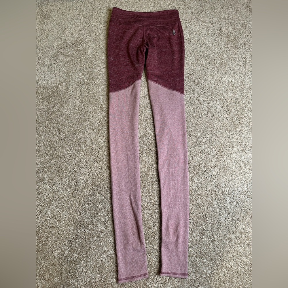Free People Movement Pink Colorblock Leggings Size XS - Picture 5 of 5
